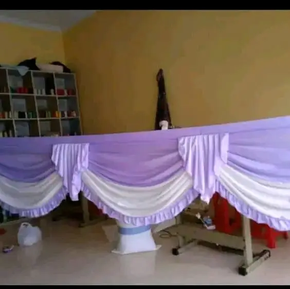 dekorasi rumbai tenda paket 5 meteran tinggi 75/80cm 2