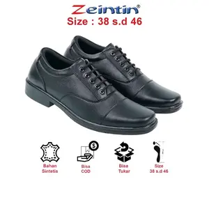 Zeintin - Sepatu Pria Oxford Pantofel  Sepatu Formal Kerja Kulit Sintetis Hitam Shoes Kasual Antiselip elegan Formal Shoes