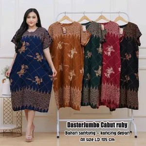 Daster Cabutan Jumbo Motif Cabut Ruby Ld 125 Pb 115