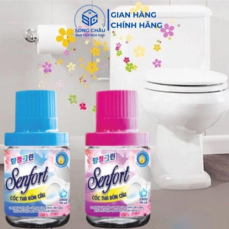 Combo 3 lọ Thả Bồn Cầu 180gr Seᵰfort - Khử Mùi Diệt Khuẩn  Nhà Vệ Sinh