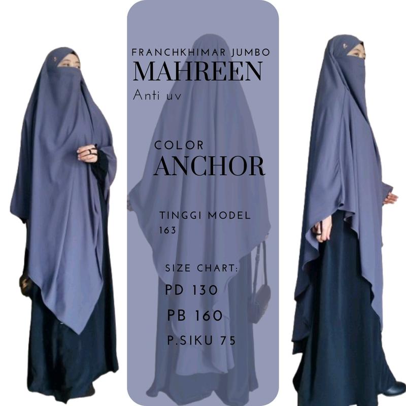 FRANCHKHIMAR MAHREEN JUMBO ANTI UV BY FQUEENSHA   Kerudung Syari Muslim 1