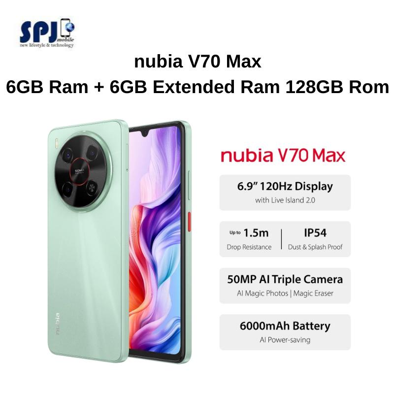 nubia V70 Max | 4G | 6GB Ram + 6GB Extended Ram 128GB Rom | 6.9 inch ...
