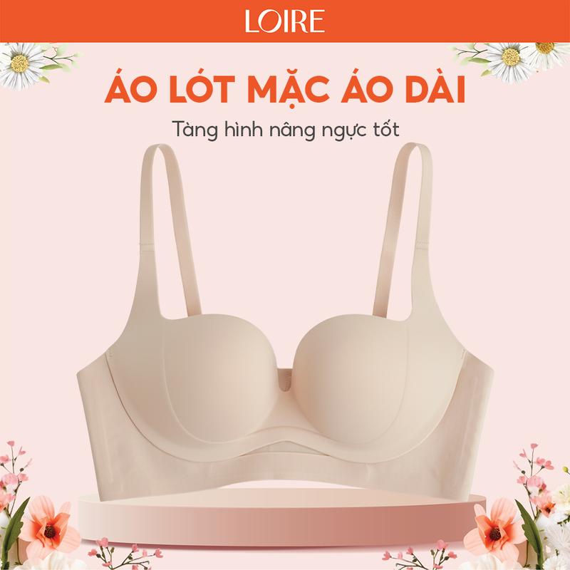  Loirechic Áo Lót Không Gọng AL250729 Chất Liệu Cao Cấp Co Giãn Mềm Mịn Thoáng Khí Có Đường Viền Gọng Giả Định Hình Vòng 1 Tốt Phù Hợp Mặc Hàng Ngày Push Nhẹ 