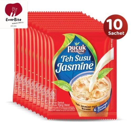 Teh Pucuk Susu Jasmine Mayora 1 Renceng isi 10 Sachet Minuman Serbuk Teh Susu Wangi Melati