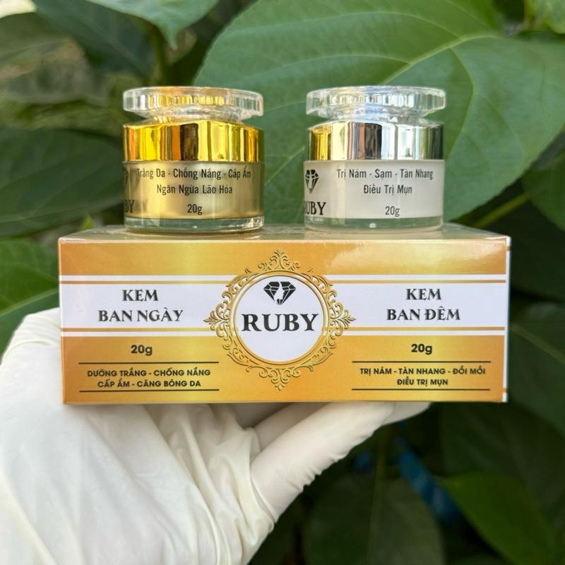 Kem face ruby hàng chính hãng dưỡng trắng da nám tàn nhang đồi mồi điều trị mụn phục hồi lại làn da mỏng yếu
