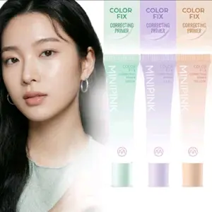 MINIPINK COLOR FIX CORRECTING PRIMER - Primer Wajah dengan 3 Pilihan Warna untuk Kulit Lebih Rata dan Tampilan Natural