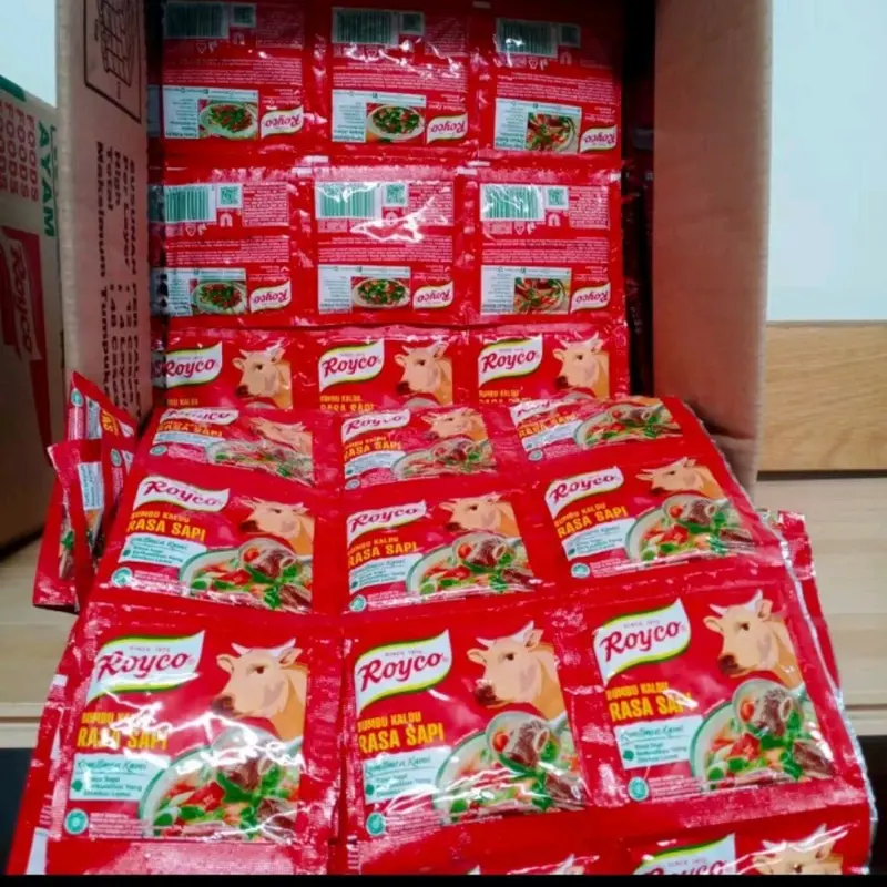 Royco Kaldu Sapi Sachet - 72pcs, ⁶renteng per renteng, Isi 12×8g - Bumbu Pelezat Serba Guna - Instan, Ayam Masakan 2