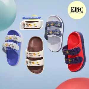 SANDAL ANAK LUCU KARAKTER TUNG TUNG SAHUR BAHAN KARET EVA RINGAN