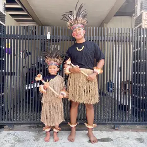 Baju adat papua rumbai goni accecories tari sajojo yamko rambe yamko untuk anak dan dewasa