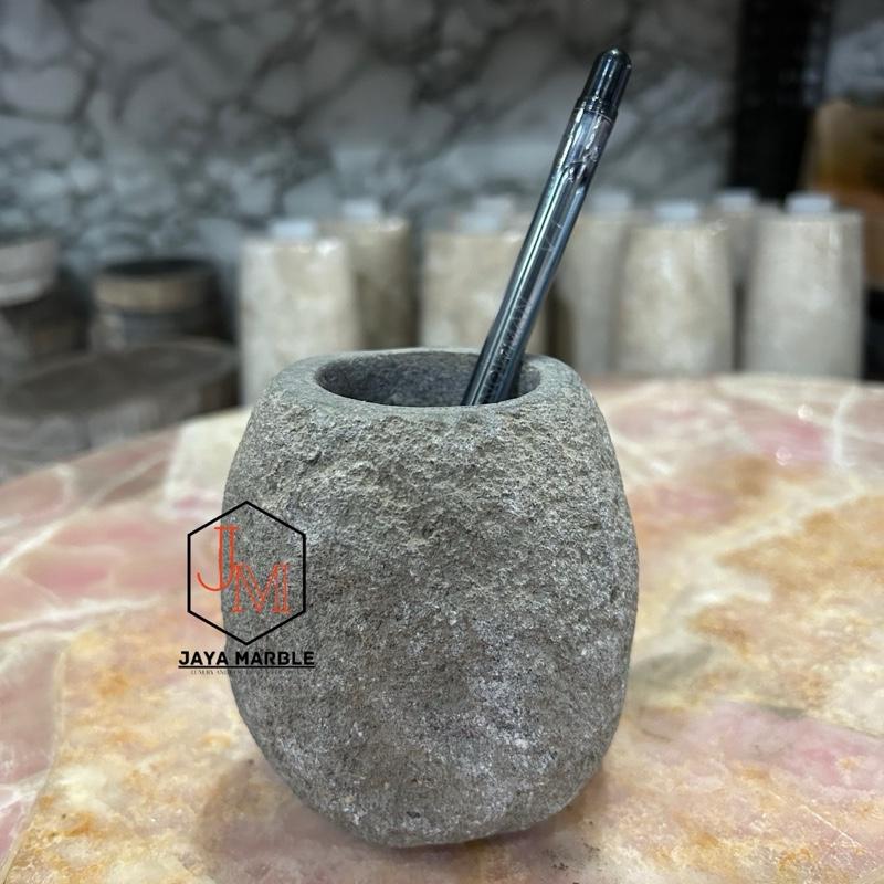 Tempat bolpen / pensil batu alam 2