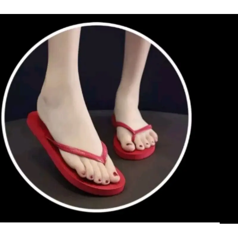 Sandal wanita terbaru terlaris sandal jepit jelly polos 1