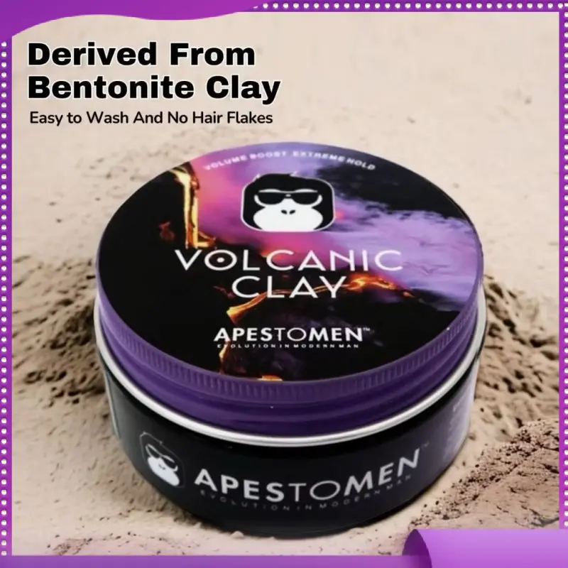 Gôm Xịt Tóc Tạo Phồng Giá Rẻ - Sáp Vuốt Tóc Nam Volcanic Clay