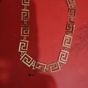 [Clouxe] Kalung Anting Gelang Cincin Emas Kepala Singa Berlian Desain Geometris Retro F281