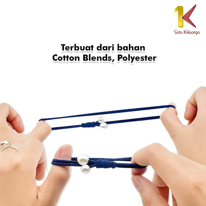 [COD] SK C13 12 Pcs Ikat Rambut Karet Mutiara Pita Aksesoris Rambut Wanita Anak Fashion 8