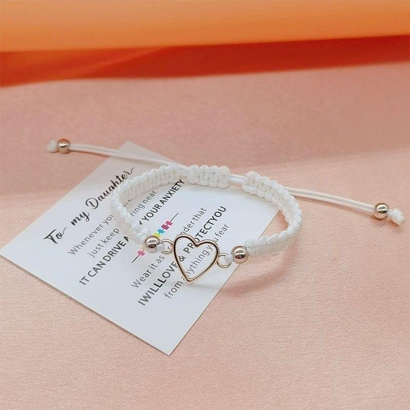 Product Introduction of New Trendy Love Couple Bracelet Korean Edition Handwoven Black and White Hand Rope for Men and Women 4