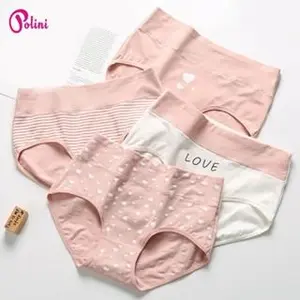 Polini in - Paket HEMAT isi 3,6&12Pcs Celana Dalam Pendek Wanita High Waish Motif Gambar Bahan Nyaman Dipakai Seharian 8253