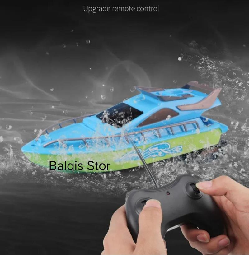 Product Introduction of rc speed boat RC SPEED BOAT Remote Control perahu air Kapal RC Speedboat Kapal Remot Kontrol RC racing boat Control Remote Toys mainan  kapal  air 13