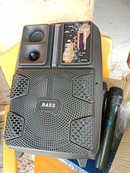 Product Review of Speaker Bluetooth FLECO F-8808 LED 8 Inch Free 2 Mic Wireless Karaoke + Remote - Speaker Karaoke Full Bass FM Radio digital from I**a 0