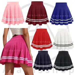 Pendek Wanita List Putih Hitam Terbaru Pendek Wanita pendekk wanita jumbo mini mini wanita zumba olahraga senam rok Celana Sport