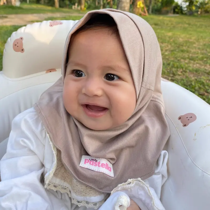 Little Pastella - Kiara Instant | Hijab Bayi | Hijab Newborn bahan rayon 5