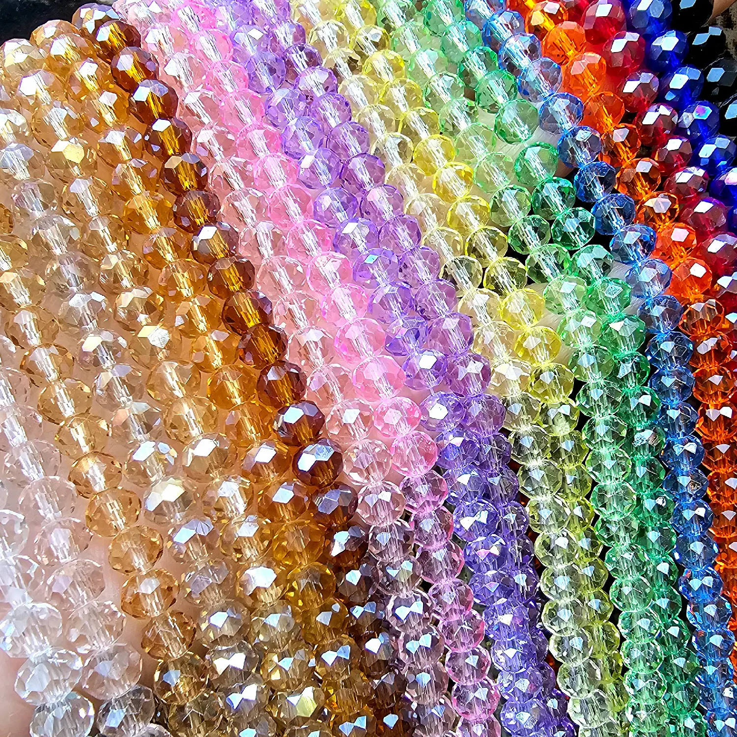 Manik Manik Crystal Kristal Ceko 4mm 6mm 8mm Bahan DIY - BH129