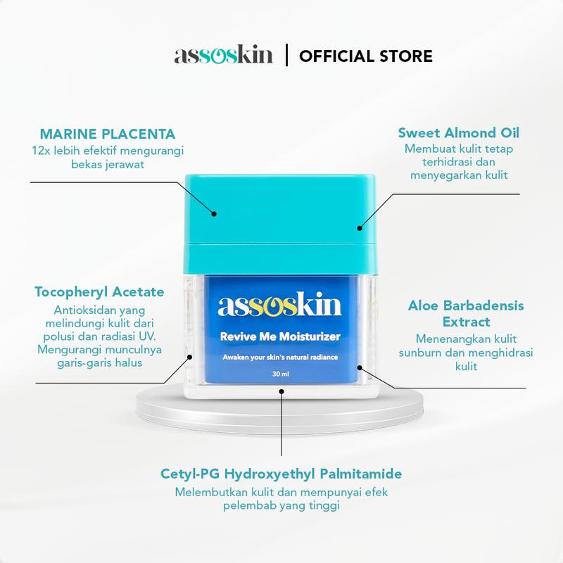 ASSOSKIN - [Bundling] Toner 100ml & Moisturizer 30ml | Pelembap dan Pembersih Pori - Pori 2
