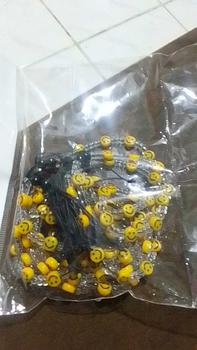 Product Review of Grosir Gelang Tangan Tali Serut mote2 warna kombinasi mote bening lusinan isi 12pcs from 🌷** 0