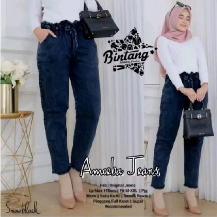 HARUKA PANTS CELANA CULOTTE BAGGY JEANS ZARUKA ALLSIZE TERMURAHH /CELANA JEANS BEGGY KOREAN / LOCANA PANTS Wanita Panjang 4