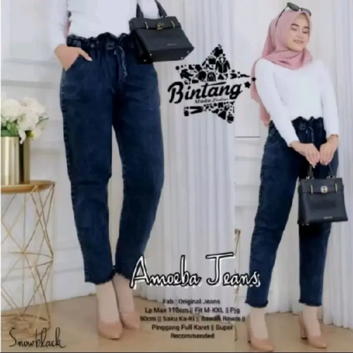 HARUKA PANTS CELANA CULOTTE BAGGY JEANS ZARUKA ALLSIZE TERMURAHH /CELANA JEANS BEGGY KOREAN / LOCANA PANTS Wanita Panjang 4