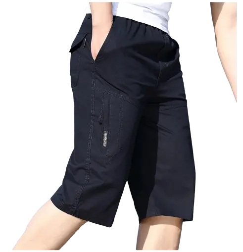 Garvelo KingsShort Celana Pendek Cargo Cowok Kualitas Distro Bahan Katun Ripstop Model Keren Warna Hitam dan Abu