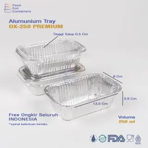 ALUMUNIUM FOIL CUP OX 250 PREMIUM isi 25 pcs