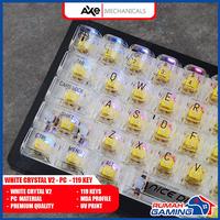 Gambar Keycap - Keycaps - MDA Profile - White Crystal V2 - Transaparan - PC Material - RGB Shine Through - UV Print dari Rumah Gamings Kota Administrasi Jakarta Barat 4 Tokopedia