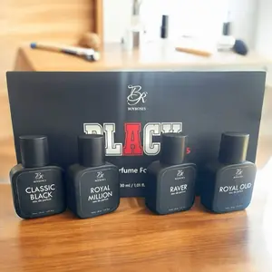 Boyroses Black Series Paket Parfum Cowok 4 Botol  Hitam Wangi Pria Perfume Mewah