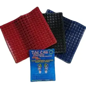 Karpet Refleksi Alat Pijat Telapak Kaki Akupuntur Pijit Terapi Pijet Model Gunung Biru Hitam Merah