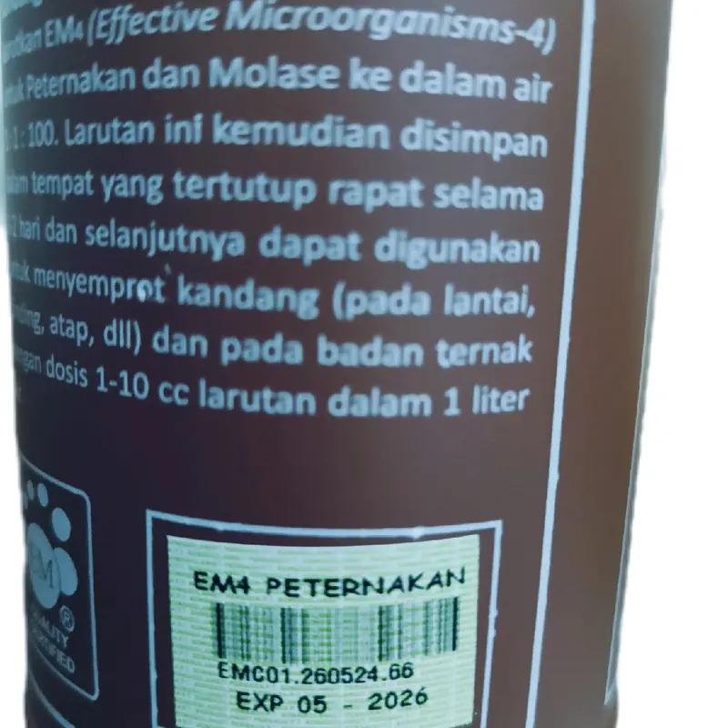 EM4 PETERNAKAN Coklat untuk Kesehatan dan Daya Tahan Ternak Kambing Sapi 2
