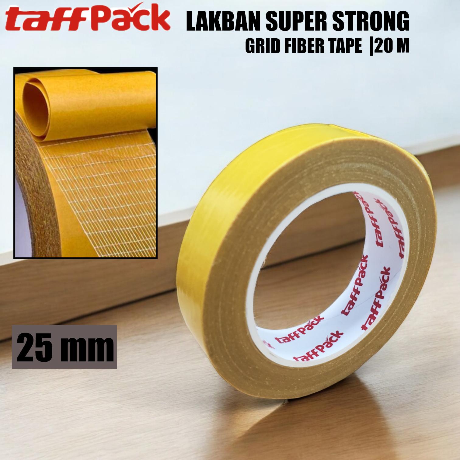 TaffPACK Lakban Super Strong Grid Fiber Tape 20M - SQ20M
