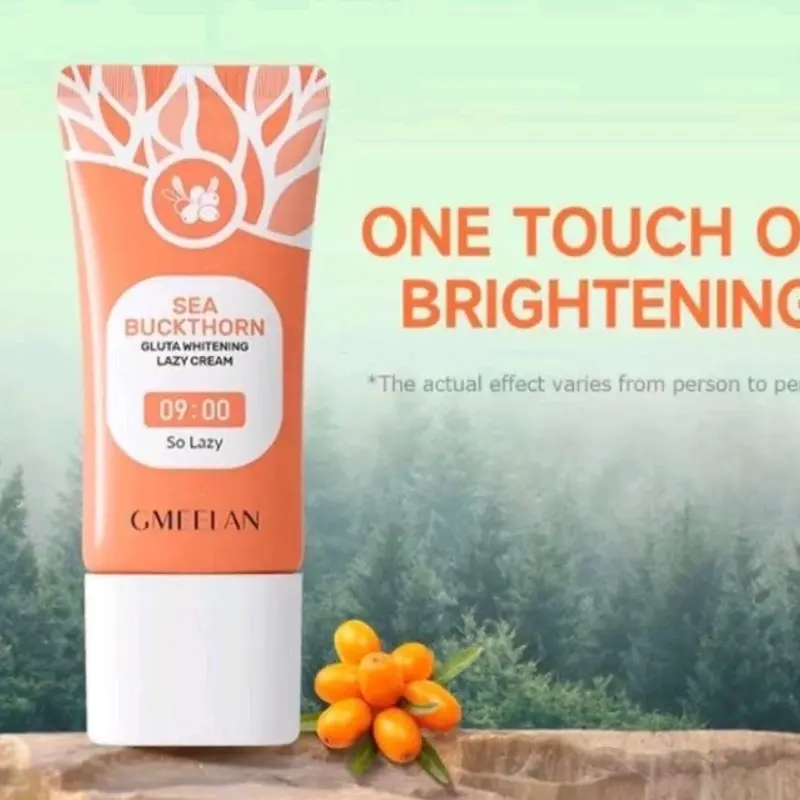 2 in 1 GMEELAN Orange Exfoliating + Sea Buckthorn Lazy Cream Paket Eksfoliasi dan Pelembab Wajah Cantik 1