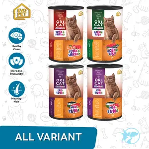 Makanan Kucing Basah Ori Cat Kaleng Wet Food 400 Gram