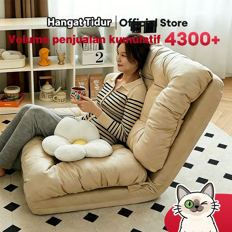 Sofa lipat multifungsi, penyesuaian multi-sudut, kursi platform sederhana, kursi lipat tatami, kursi platform super besar, tempat tidur sofa malas Furniture