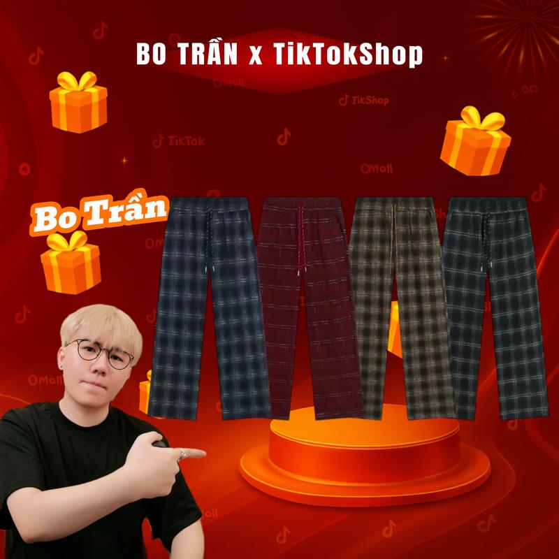 PN.Store x BO TRAN Quần Caro Ống Rộng Vải Dạ Nhung Dầy Dặn họa tiết oversize Quần Nam Nữ Cá Tính thời trang unisex quần dài Menswear Hàng loại đẹp vải dày co giãn