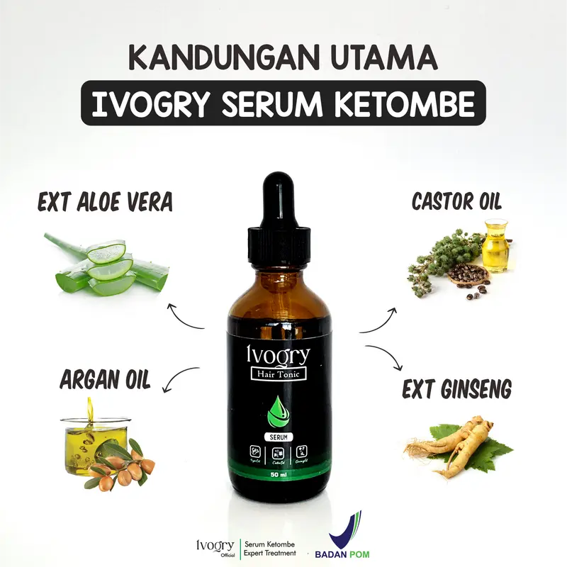 [BUNDLING 2 HEMAT] Ivogry Serum Anti Ketombe | Hair Serum Tonic Anti Dandruff Expert Treatment 50ml | Bergaransi  Ketombe Hilang Gatal Kering Perempuan Laki-Laki Haircare Tetes Psoriasis 5