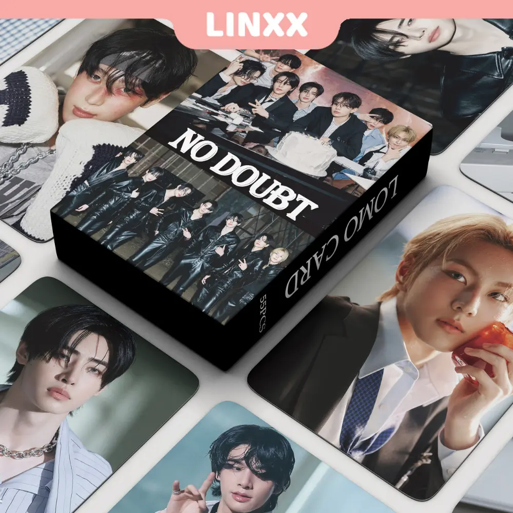 ENHYPEN Kad Lomo Laser Holografik, LINXX, 55 Keping, Siri Kad Foto Kpop, Poskad
