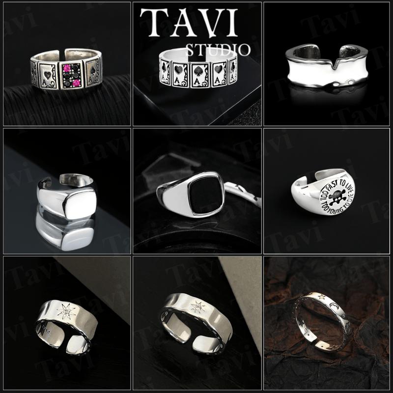   Mua là mê chê thì hoàn về  Nhẫn titan nam nữ unisex - Nhẫn cằp đôi basic màu bạc phong cách Hàn Quốc vintage sang trọng cá tính Tavi Studio 