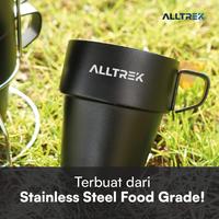 Gambar ALLTREK Stainless Cup Camping Mug 300ML 4Pcs Black Series dari Alltrek indonesia Kota Administrasi Jakarta Barat 3 Tokopedia