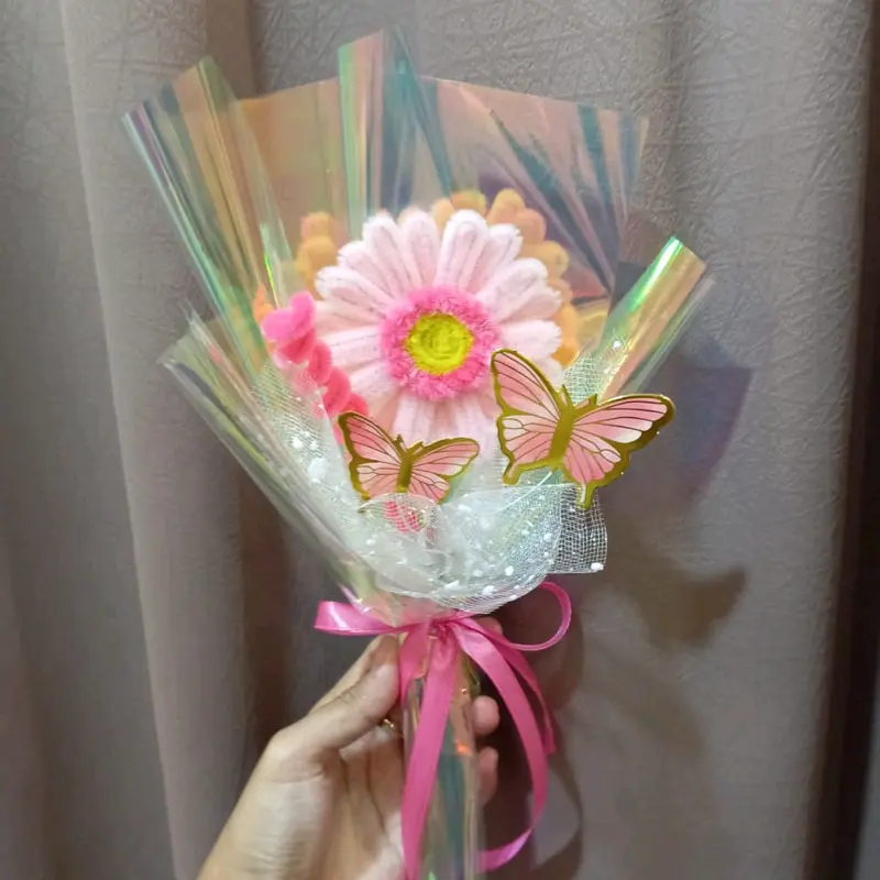 Buket Bunga Daisy Mix Kupu-Kupu/Buket 1 tangkai 2