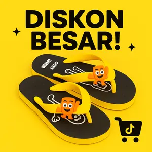 Sandal Anomali Anak Laki Laki Tung Tung Sahur - Sendal Jepit Fashion