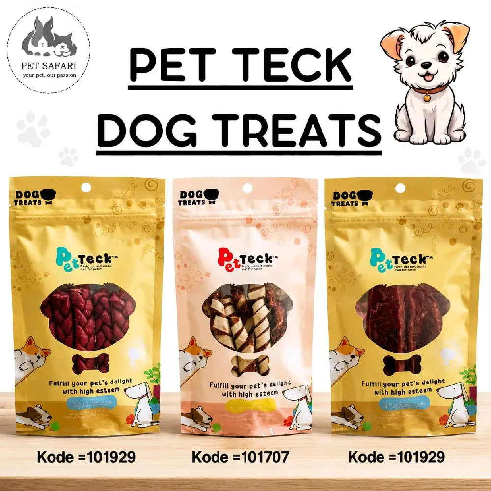 Snack Anjing Pet Teck Treats Anjing With Real Meat Duck 80 Gr