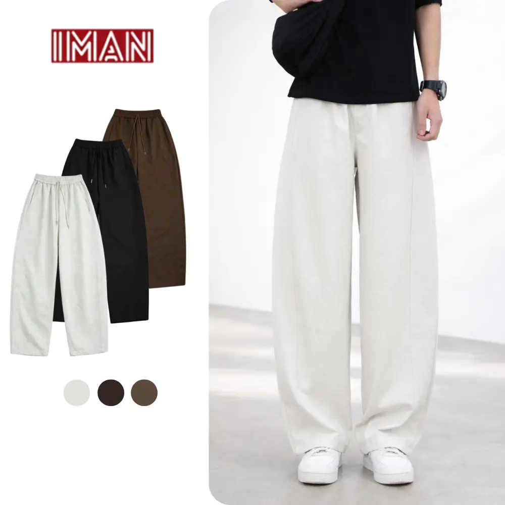[CÓ BIGSIZE] Quần Kaki Ống Rộng Form Thụng Hơi Cong Nhẹ, Quần Unisex Nam Nữ Chất Liệu Kaki Cotton Phong Cách Hàn Quốc