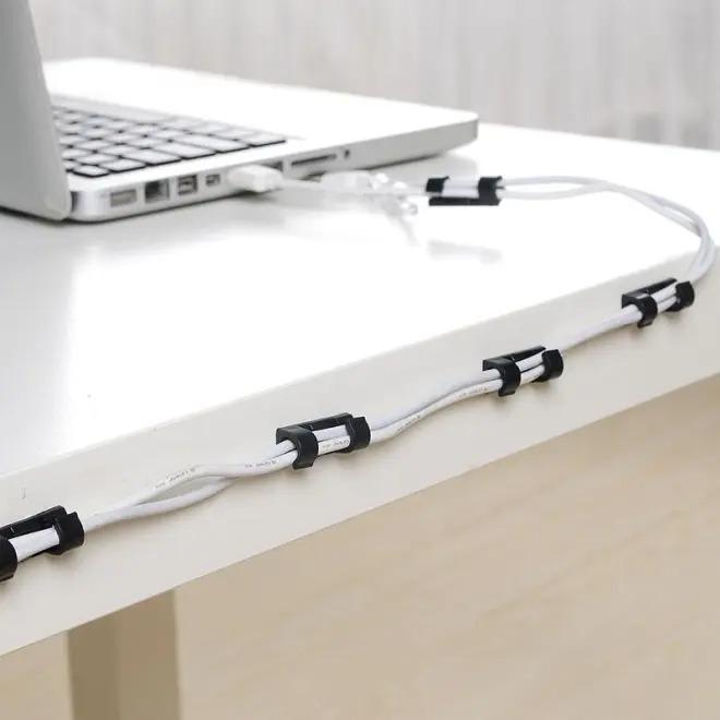 Cable Organizer clip, desktop workstation, wire manager, cord holder, for USB charging data line, bobbin, cable management 5