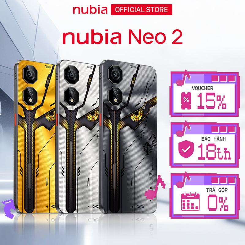 Điện thoại Gaming Nubia Neo 2 | 20(8+12)GB/256GB | 6.72'' 120Hz| Trigger Kép| Sạc nhanh 33W| Chính Hãng